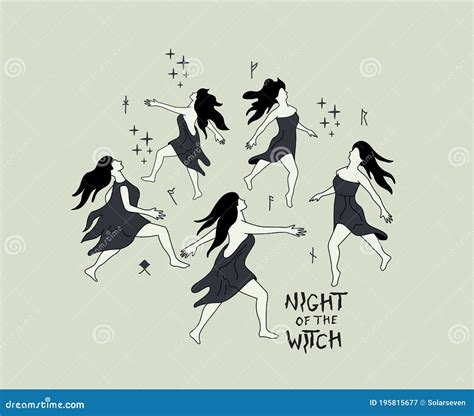 Midnight witch circle